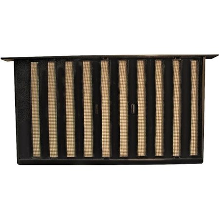 BESTVENTS Foundation Vent, Mesh Grill, Aluminum, Black 319BL